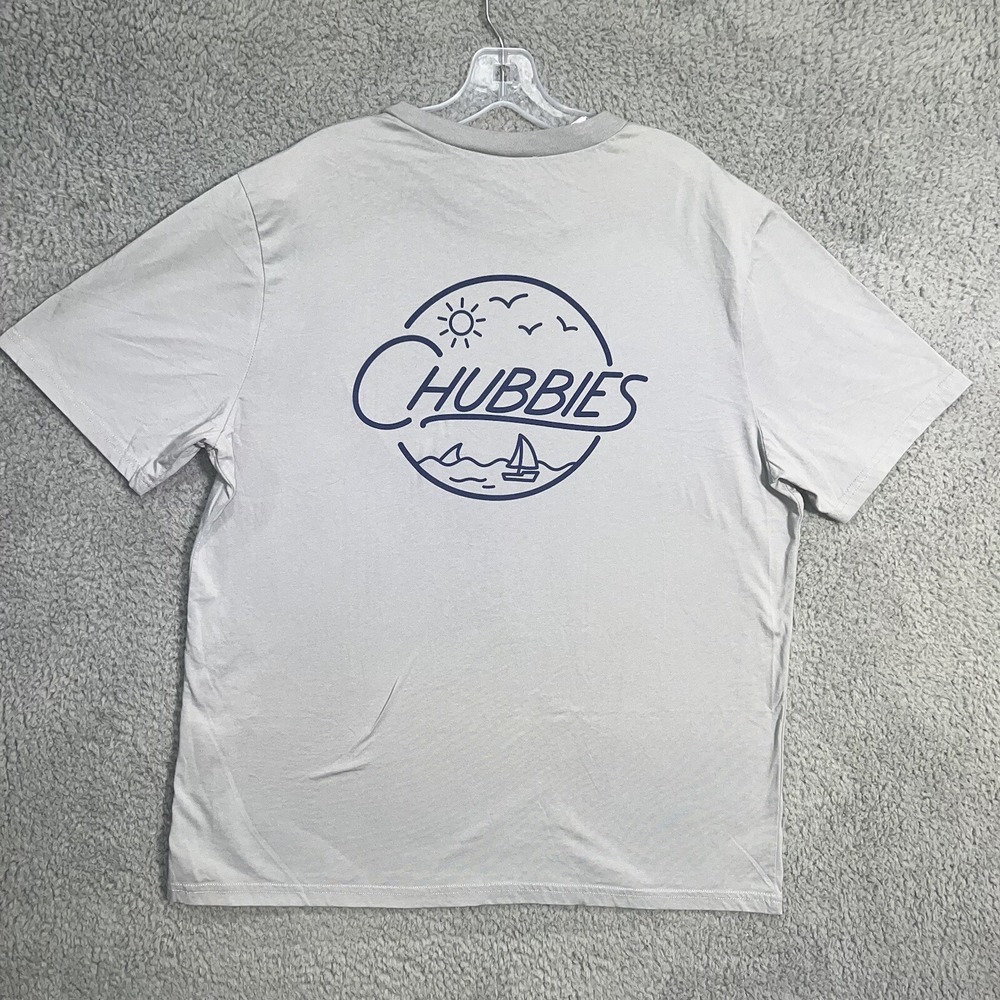 Chubbies T Shirt Men's Size 2XL XXL Gray The Weekender WKND Tee